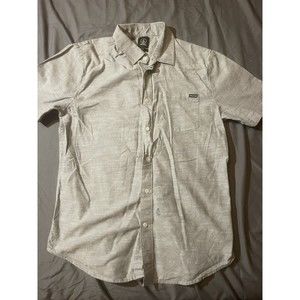 Volcom button up men shirt Sz Small     AE775